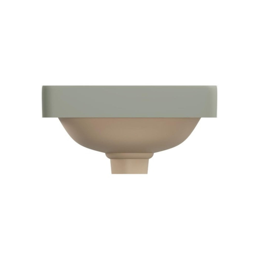 FIENZA ALUCA SQUARE SEMI-INSET BASIN MATTE OLIVE 345MM