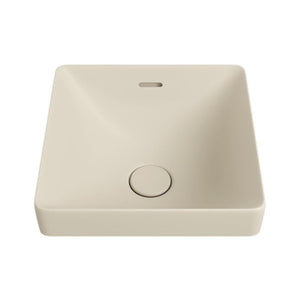 FIENZA ALUCA SQUARE SEMI-INSET BASIN MATTE KHAKI 345MM