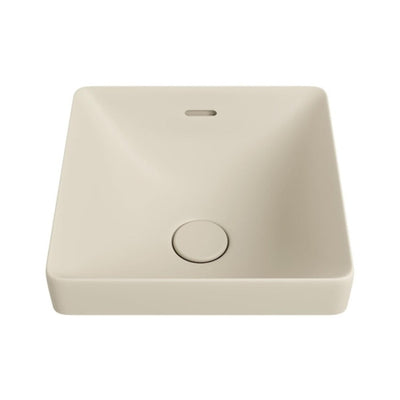 FIENZA ALUCA SQUARE SEMI-INSET BASIN MATTE KHAKI 345MM