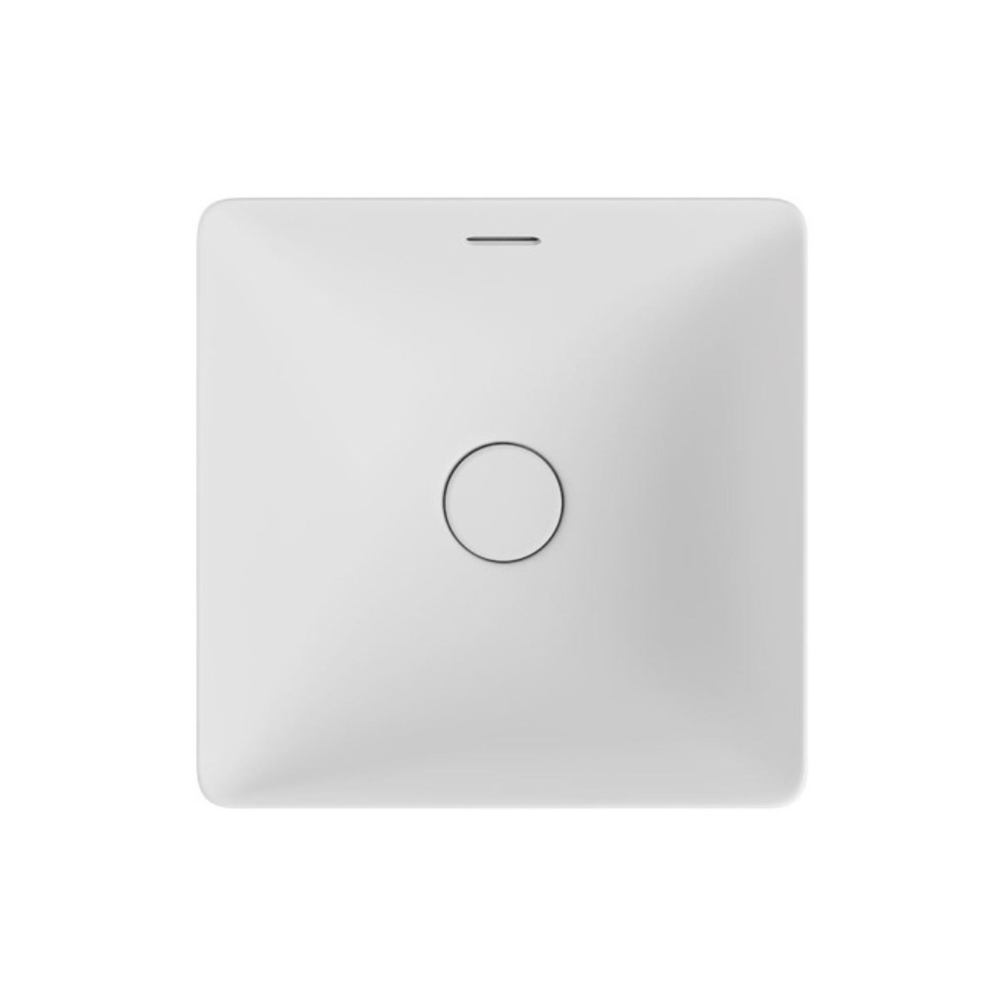FIENZA ALUCA SQUARE SEMI-INSET BASIN MATTE WHITE 345MM
