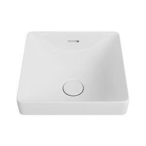 FIENZA ALUCA SQUARE SEMI-INSET BASIN GLOSS WHITE 345MM