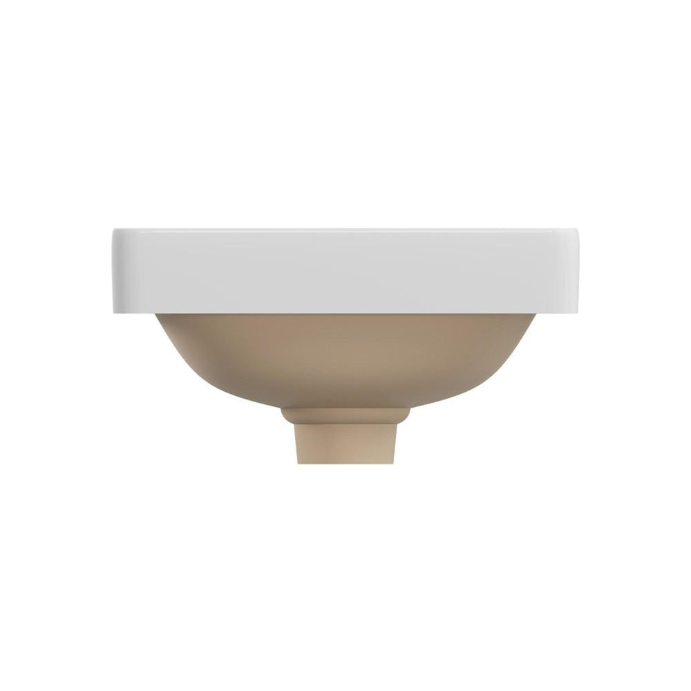 FIENZA ALUCA SQUARE SEMI-INSET BASIN GLOSS WHITE 345MM