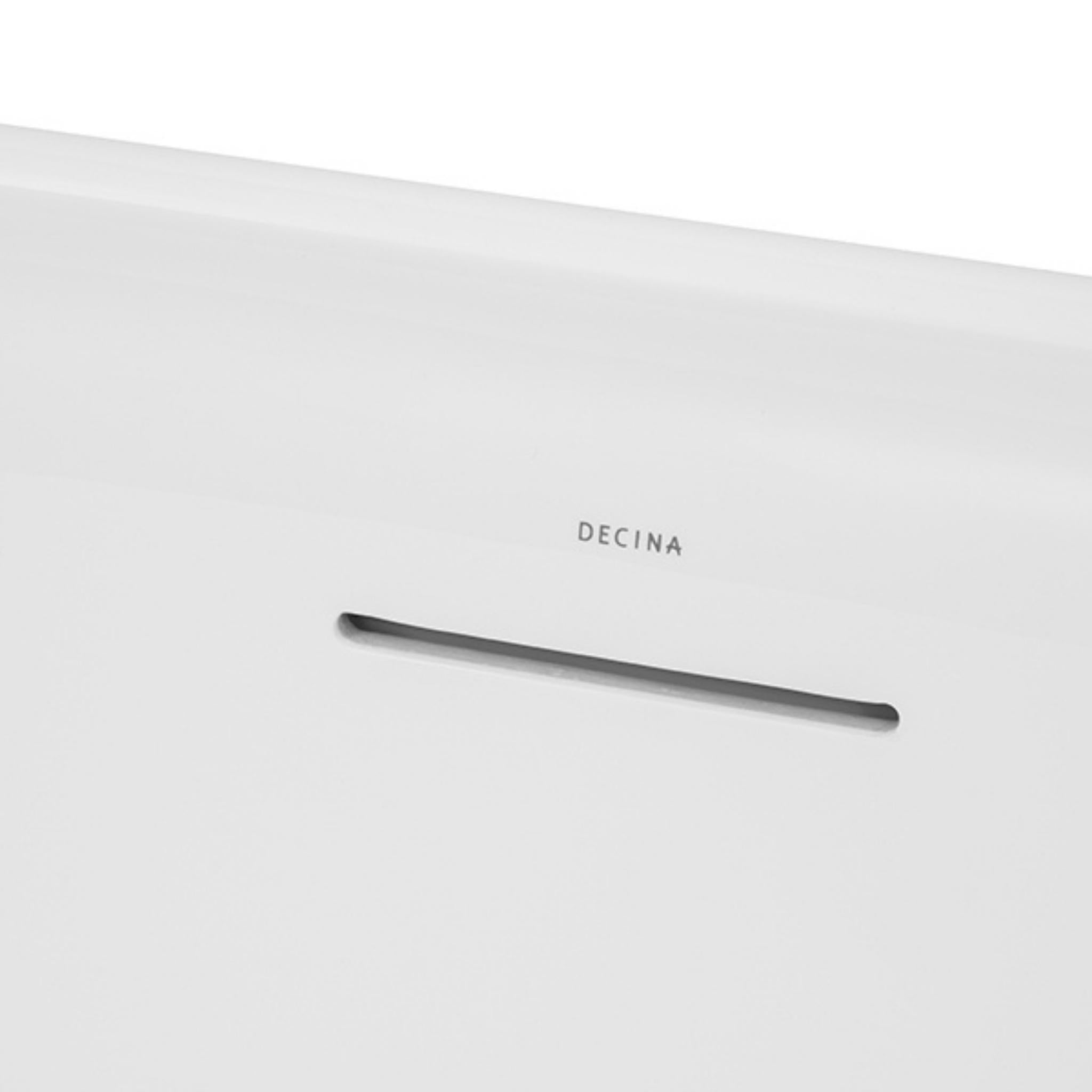 DECINA REGENT FREESTANDING BATH WITH INTEGRATED OVERFLOW GLOSS WHITE 1700MM