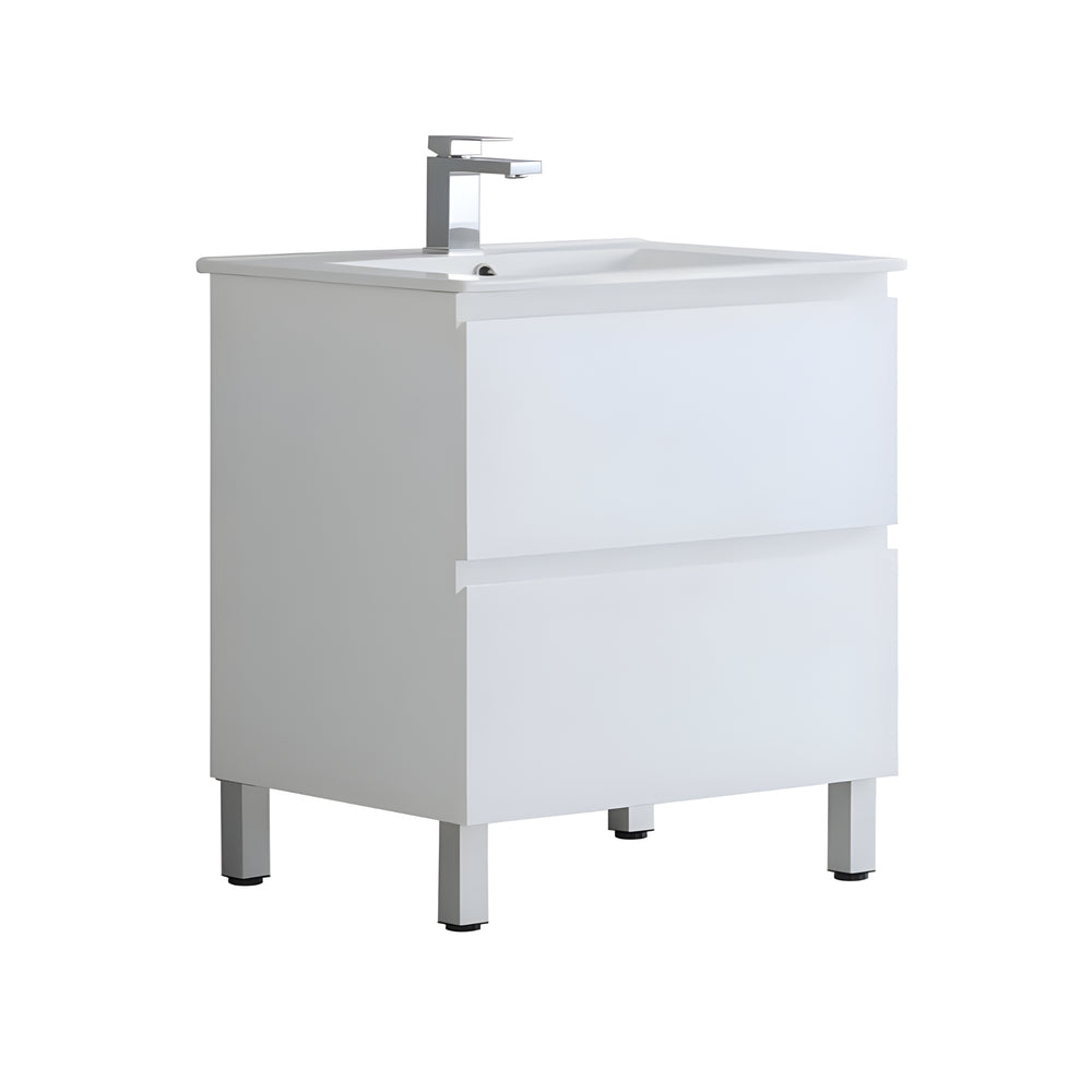 CETO REVIVE MATTE WHITE 1200MM SINGLE BOWL FLOOR STANDING VANITY
