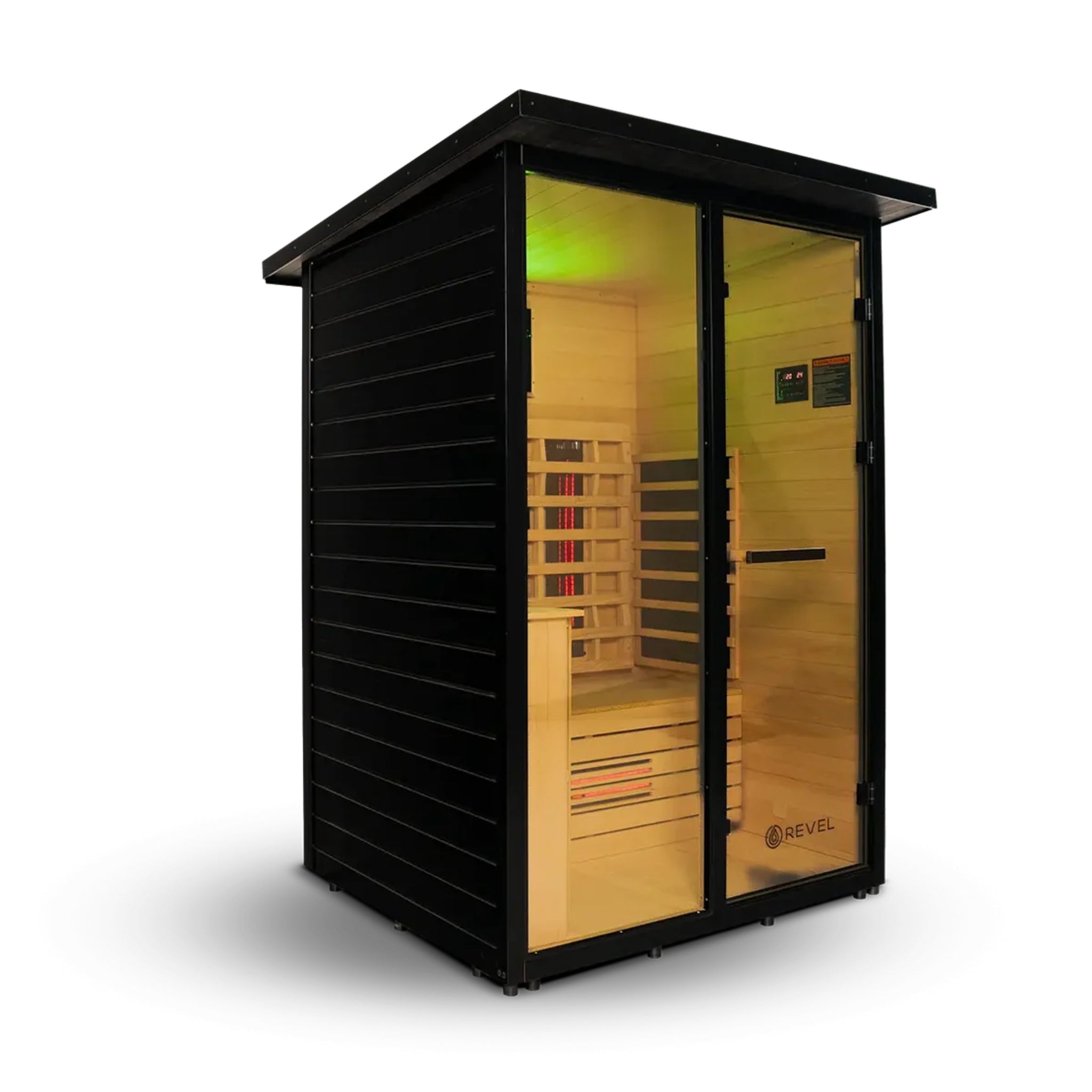REVEL ECLIPSE 2 PERSON FULL SPECTRUM LOW EMF INFRARED CABIN SAUNA