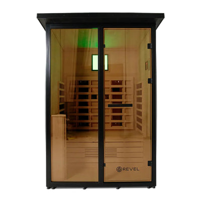 REVEL ECLIPSE 2 PERSON FULL SPECTRUM LOW EMF INFRARED CABIN SAUNA
