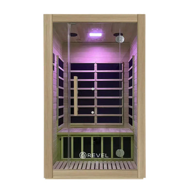 REVEL KORA 2 PERSON LOW EMF FAR INFRARED SAUNA