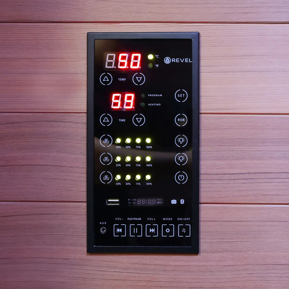REVEL NOVA 3 PERSON FULL SPECTRUM INFRARED CEDAR SAUNA