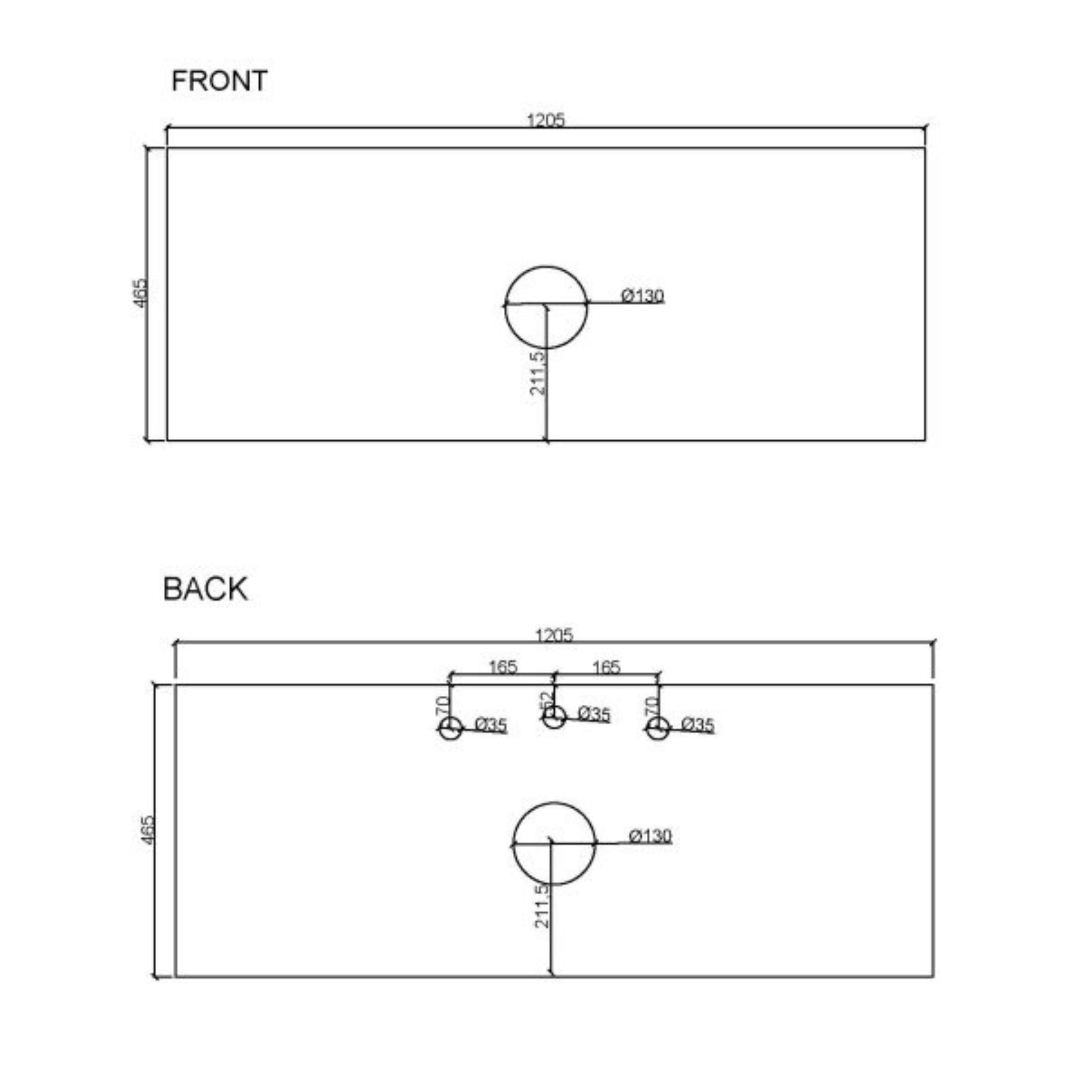 MERCIO RHEA FLUTED NATURAL OAK 1200MM SINGLE BOWL FLOOR STANDING VANITY