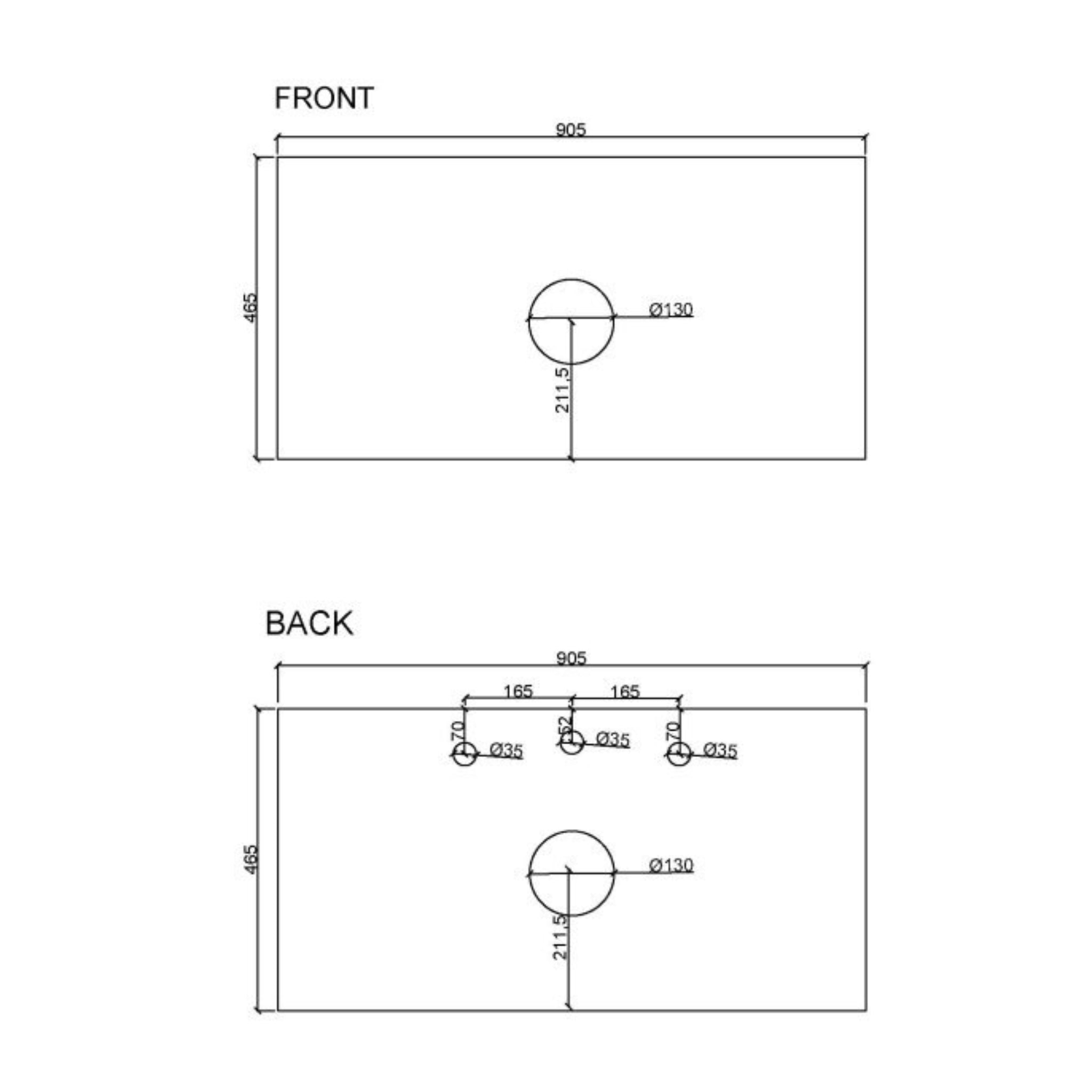 MERCIO RHEA FLUTED NATURAL OAK 900MM SINGLE BOWL FLOOR STANDING VANITY