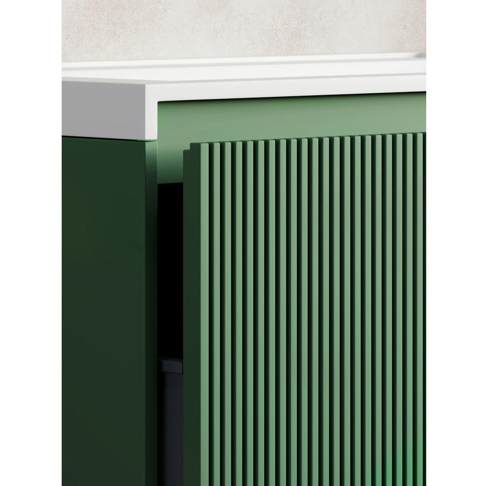 BELBAGNO RIMINI RAIN FOREST 1400MM SINGLE BOWL WALL HUNG VANITY AND BASIN