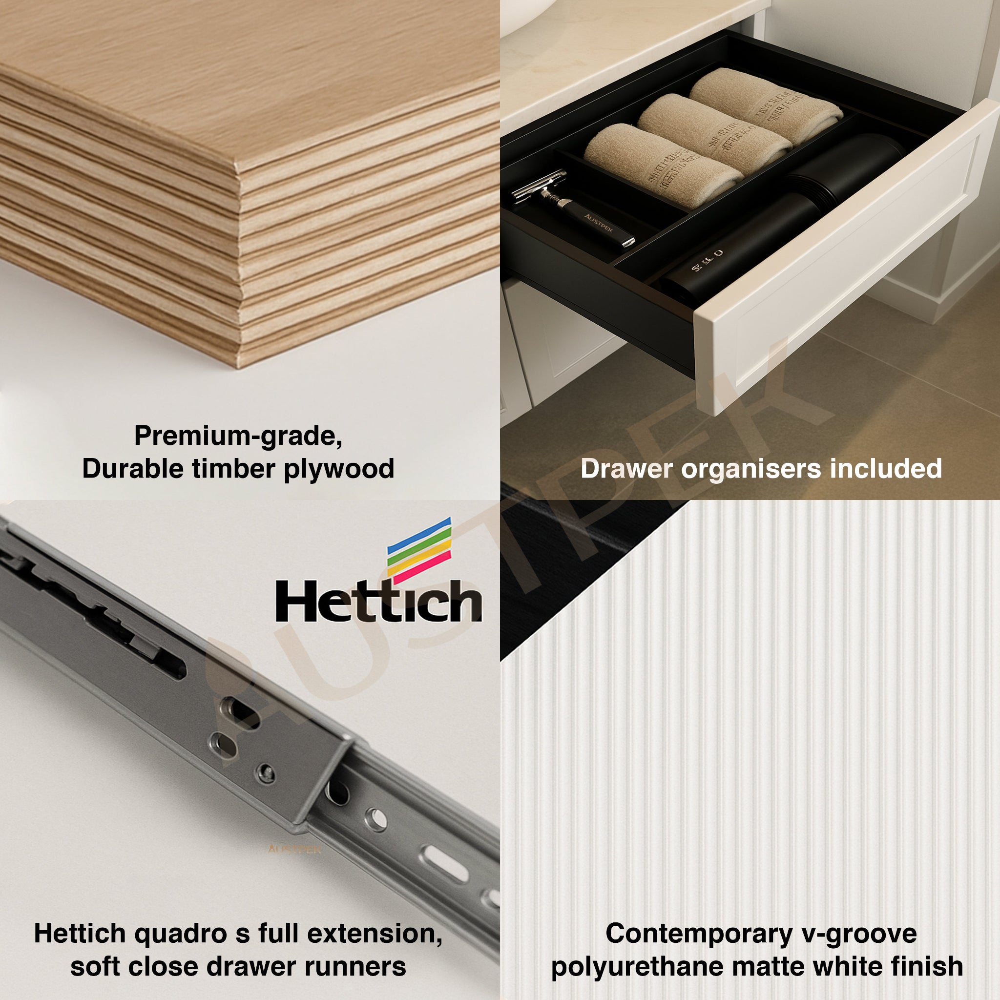 AULIC PETRA MARK II CURVED MATTE WHITE 1200MM SINGLE BOWL WALL HUNG VANITY