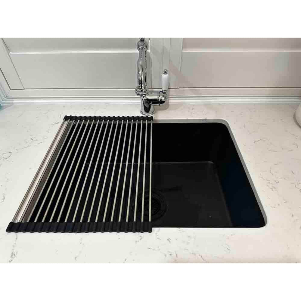 TURNER HASTINGS ROLL-UP SINK DRAINER 436MM STAINLESS STEEL