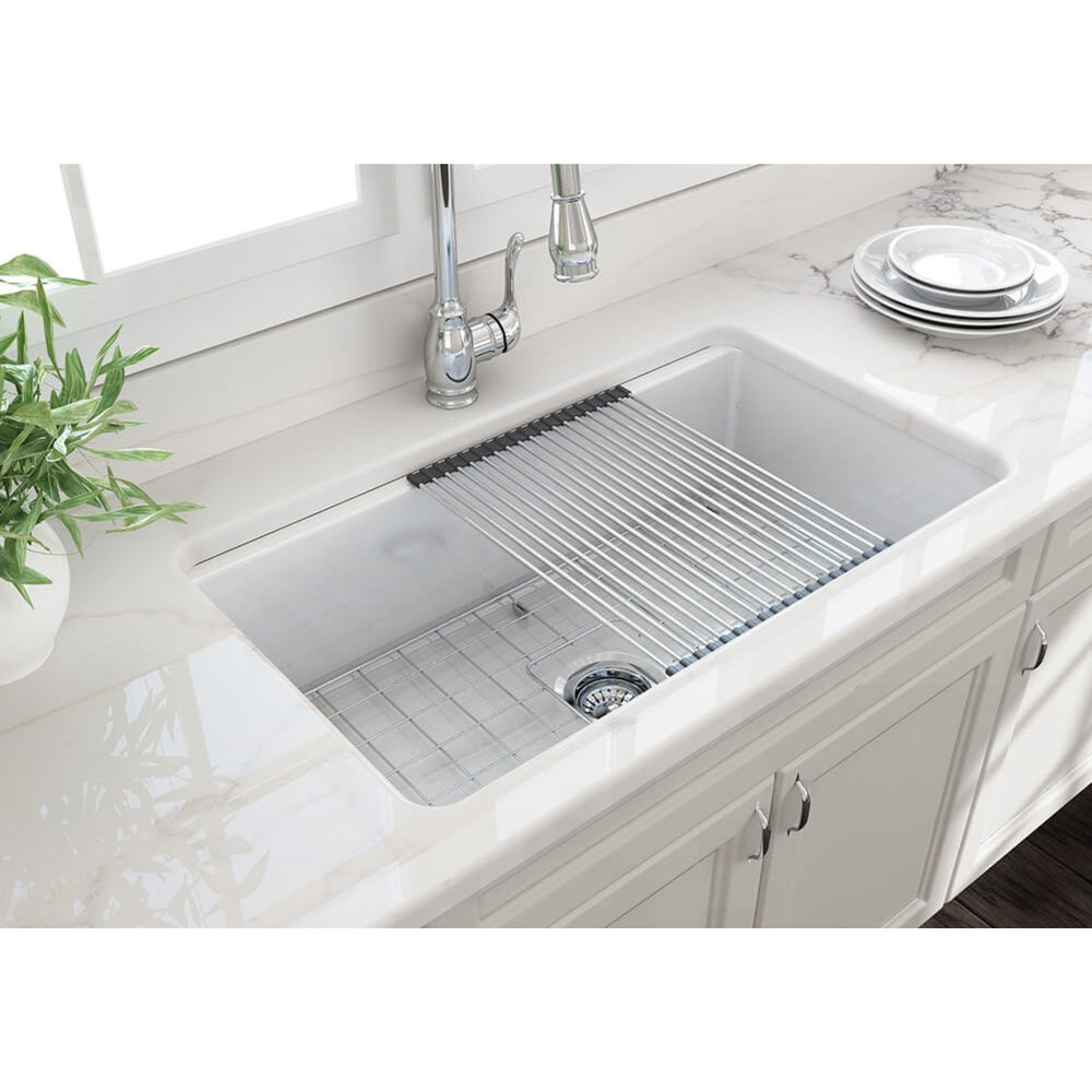 TURNER HASTINGS ROLL-UP SINK DRAINER 436MM STAINLESS STEEL
