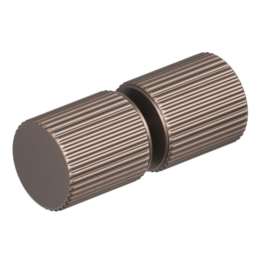 BELLA VISTA ROUND FLUTED SHOWER SCREEN HANDLE DUSK BRONZE