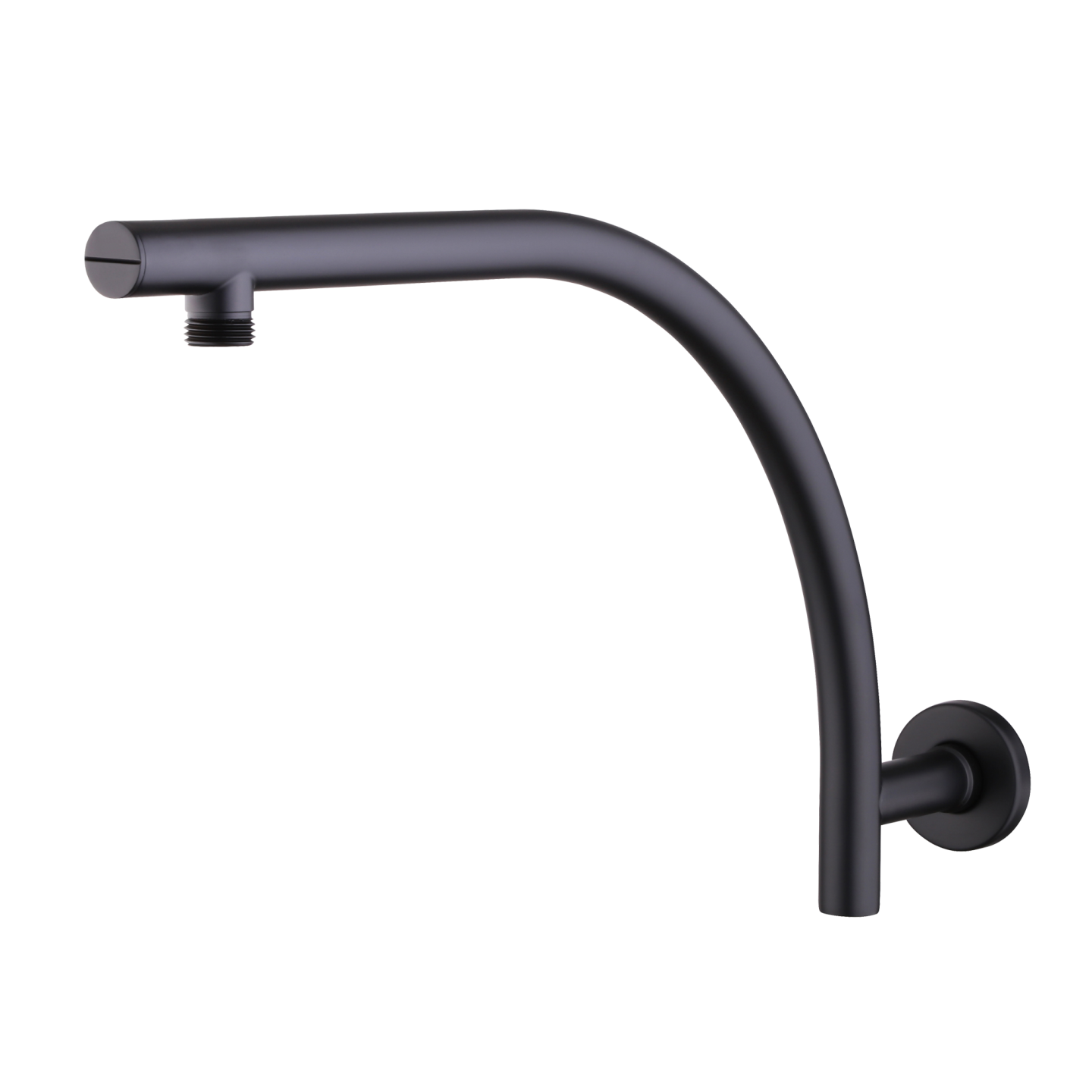 OLIVERI ROME RAISED WALL MOUNTED SHOWER ARM 400MM MATTE BLACK