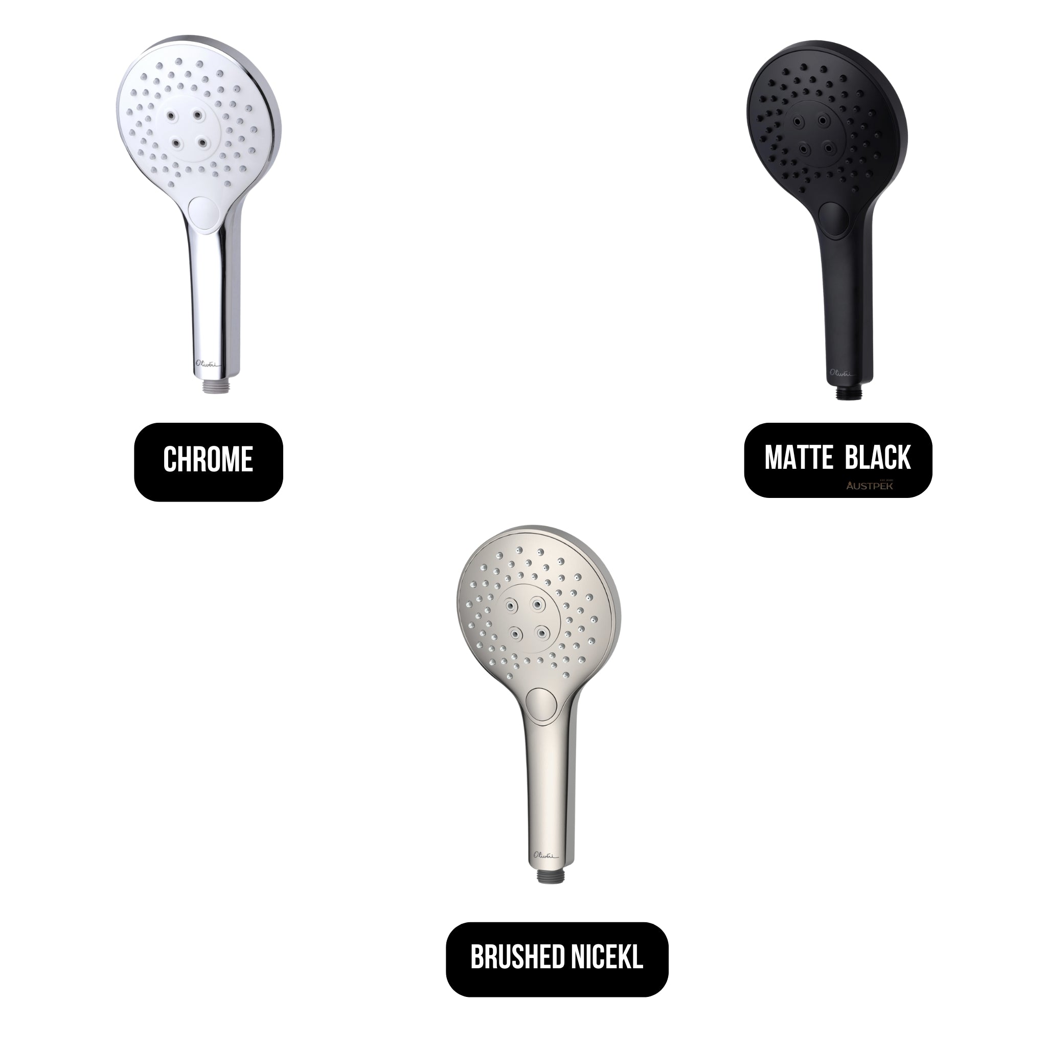 OLIVERI ROME HAND SHOWER HEAD 263MM CHROME