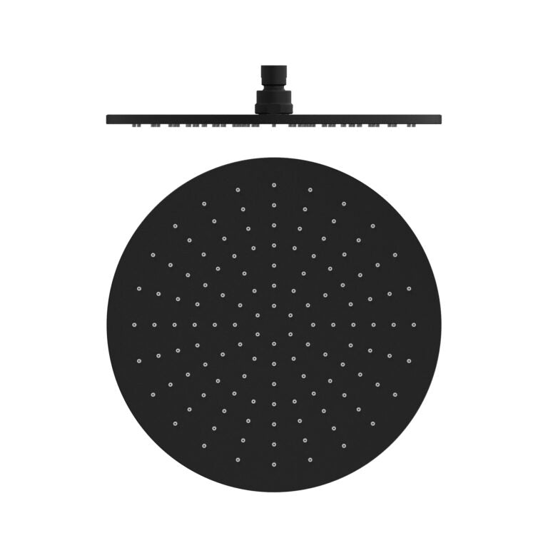 NERO ROUND SHOWER HEAD 300MM MATTE BLACK
