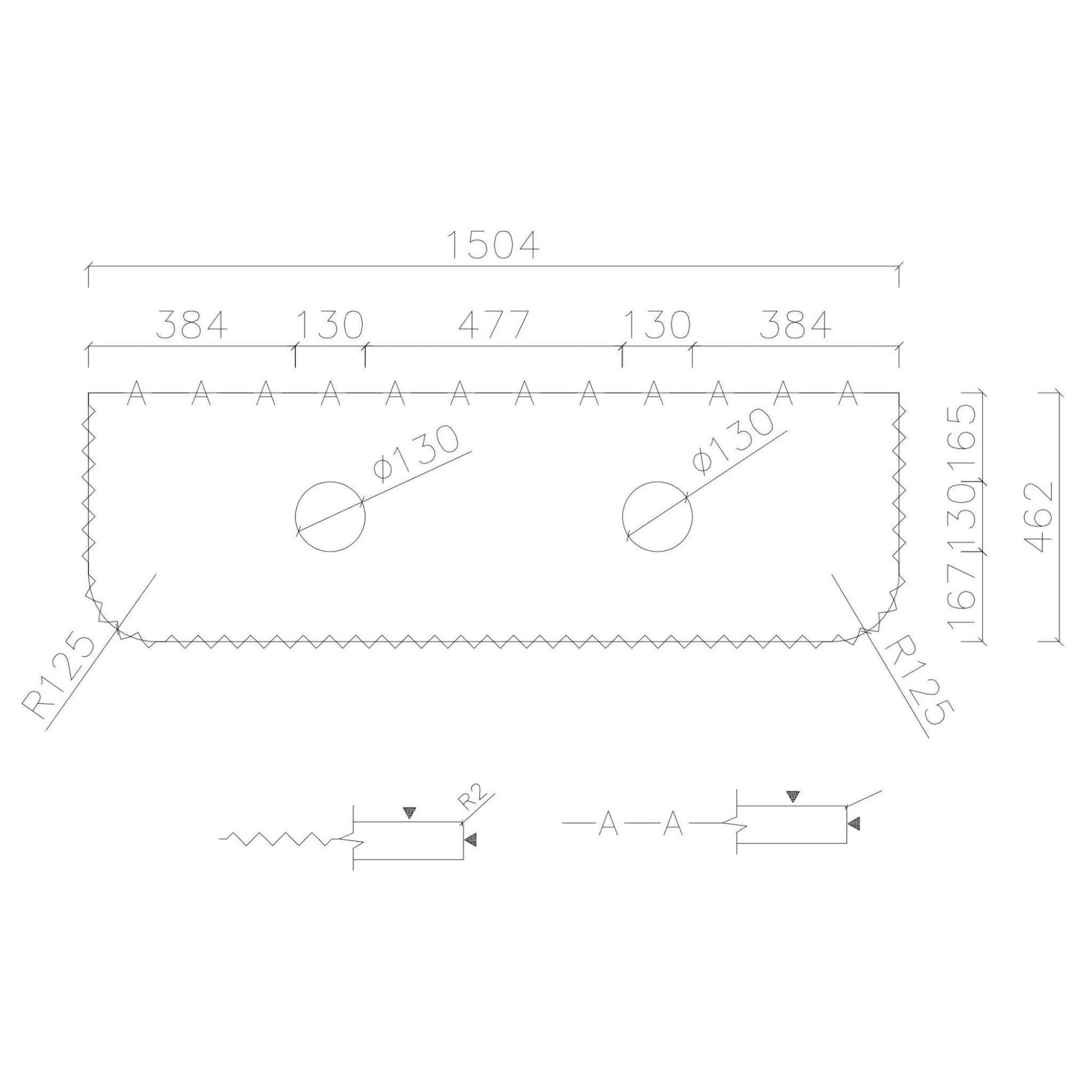 MERCIO ROME MATTE WHITE FLUTED 1500MM DOUBLE BOWL WALL HUNG VANITY