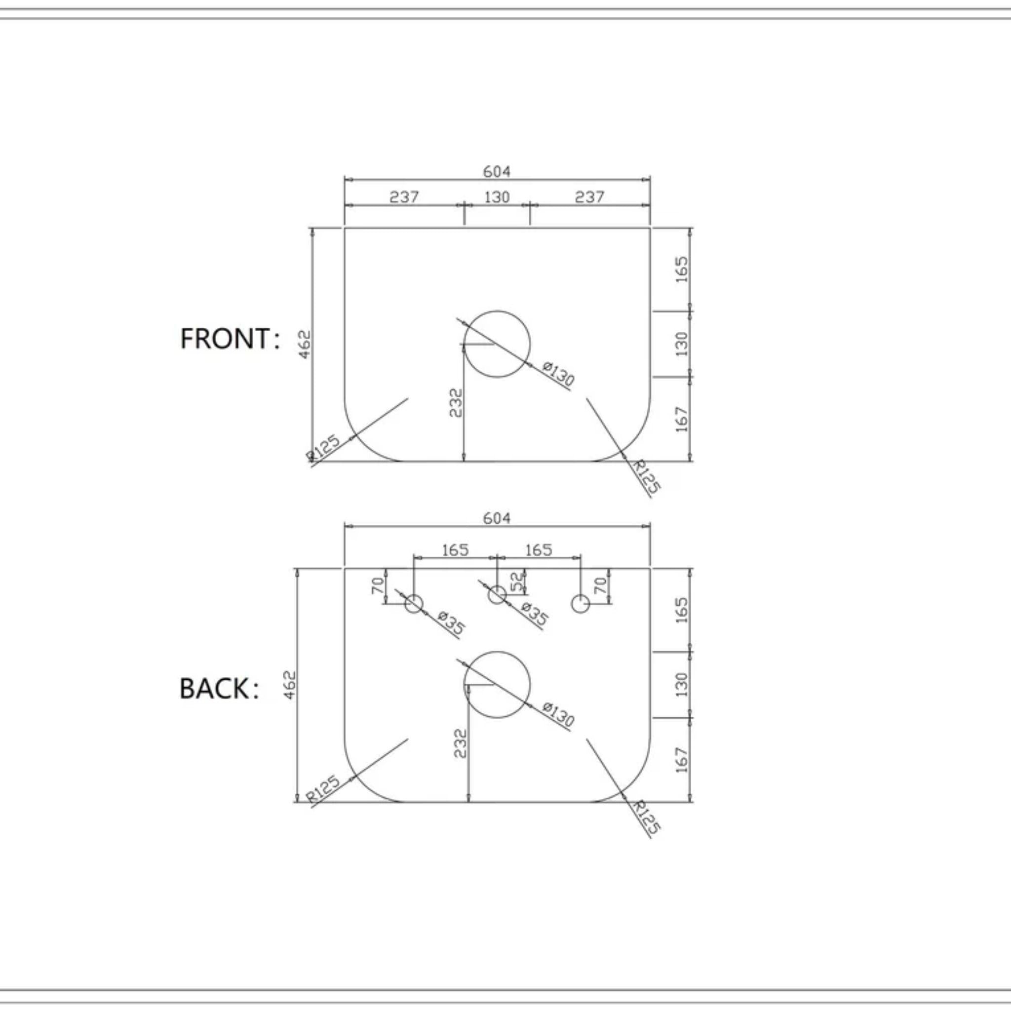 MERCIO ROME BUR OAK FLUTED 600MM SINGLE BOWL WALL HUNG VANITY