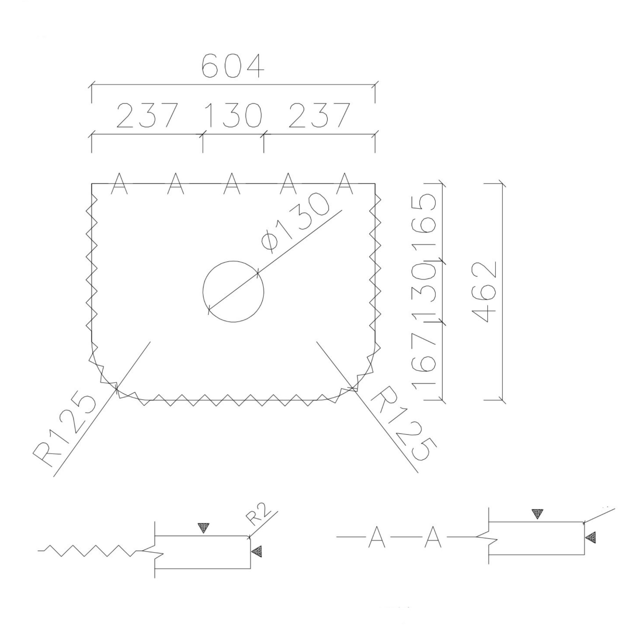 MERCIO ROME MATTE BLACK FLUTED 600MM SINGLE BOWL WALL HUNG VANITY