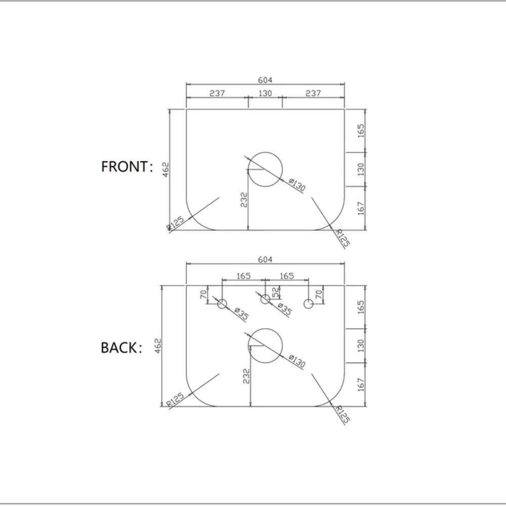MERCIO ROME MATTE WHITE FLUTED 600MM SINGLE BOWL WALL HUNG VANITY