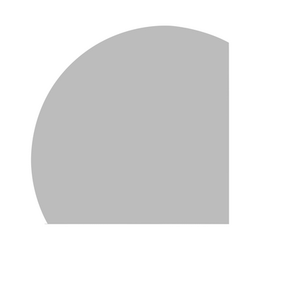 INFINITY ROMAN FRAMELESS ARCH RIGHT CORNER LED MIRROR TRIO COLOUR 1500X1500MM