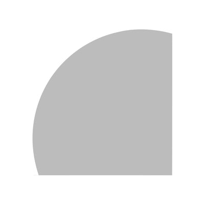 INFINITY ROMAN FRAMELESS ARCH RIGHT CORNER LED MIRROR TRIO COLOUR 900X900MM