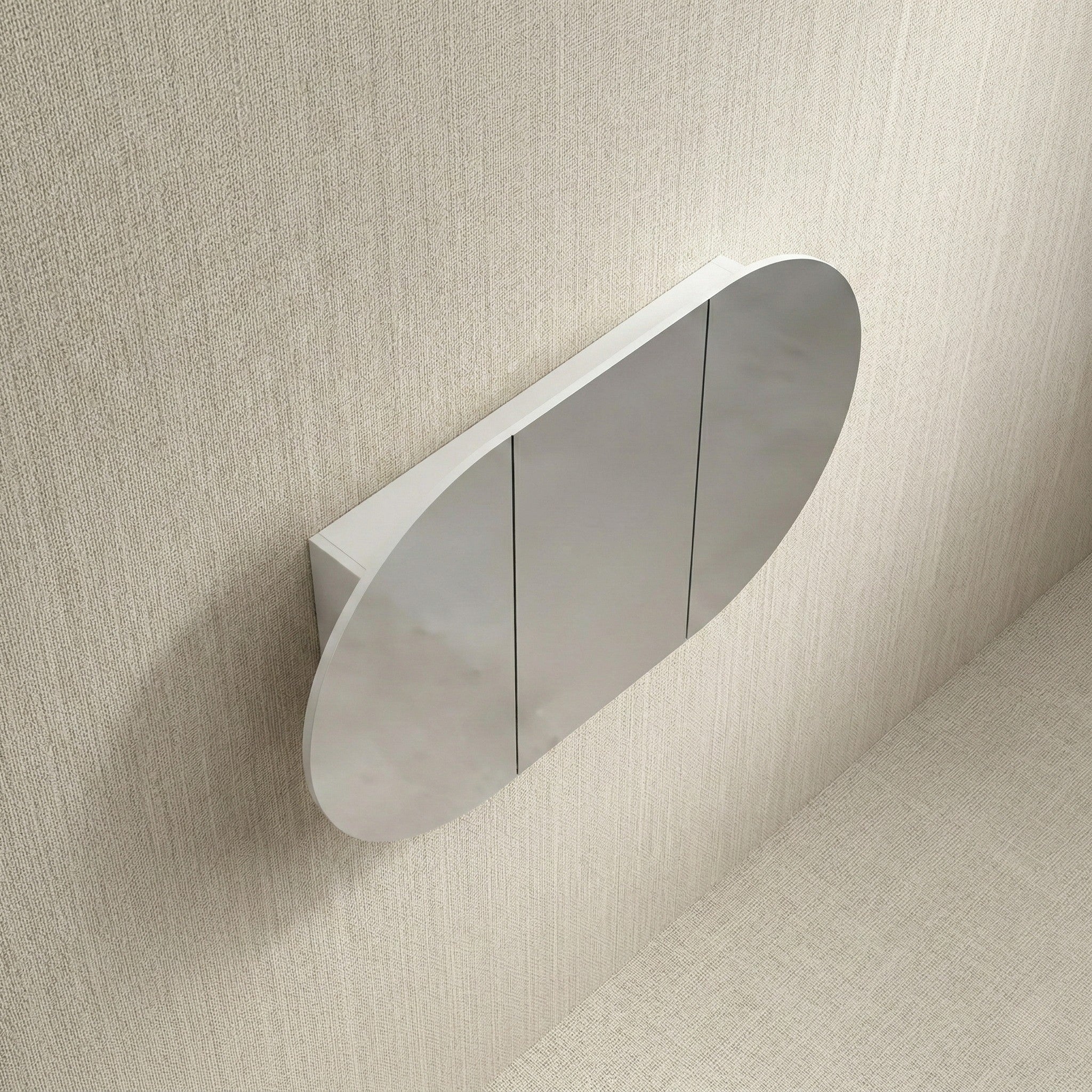 INFINITY ROSY SEMI MATTE WHITE SHAVING CABINET 1200X750MM