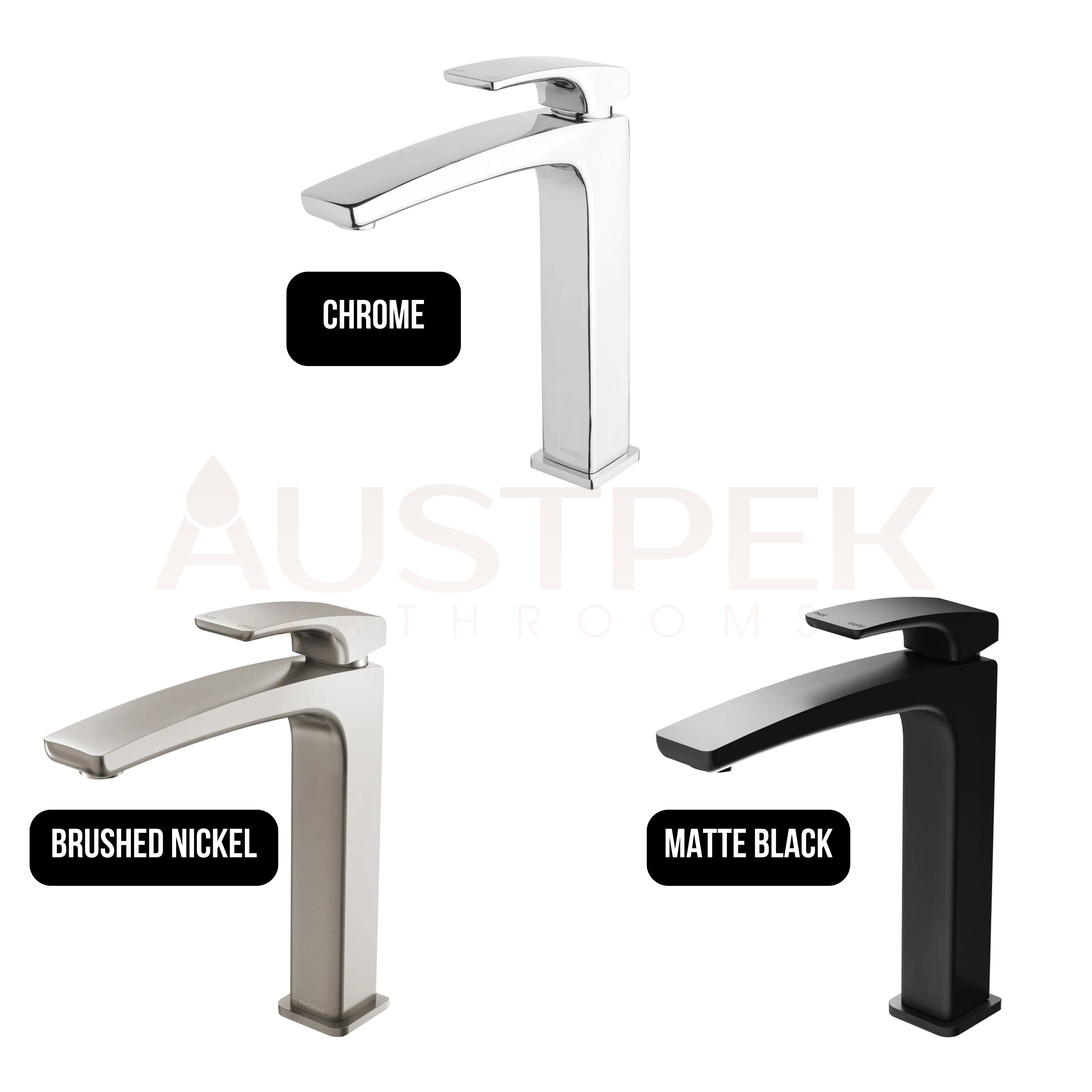 PHOENIX RUSH SINK MIXER 243MM BRUSHED NICKEL