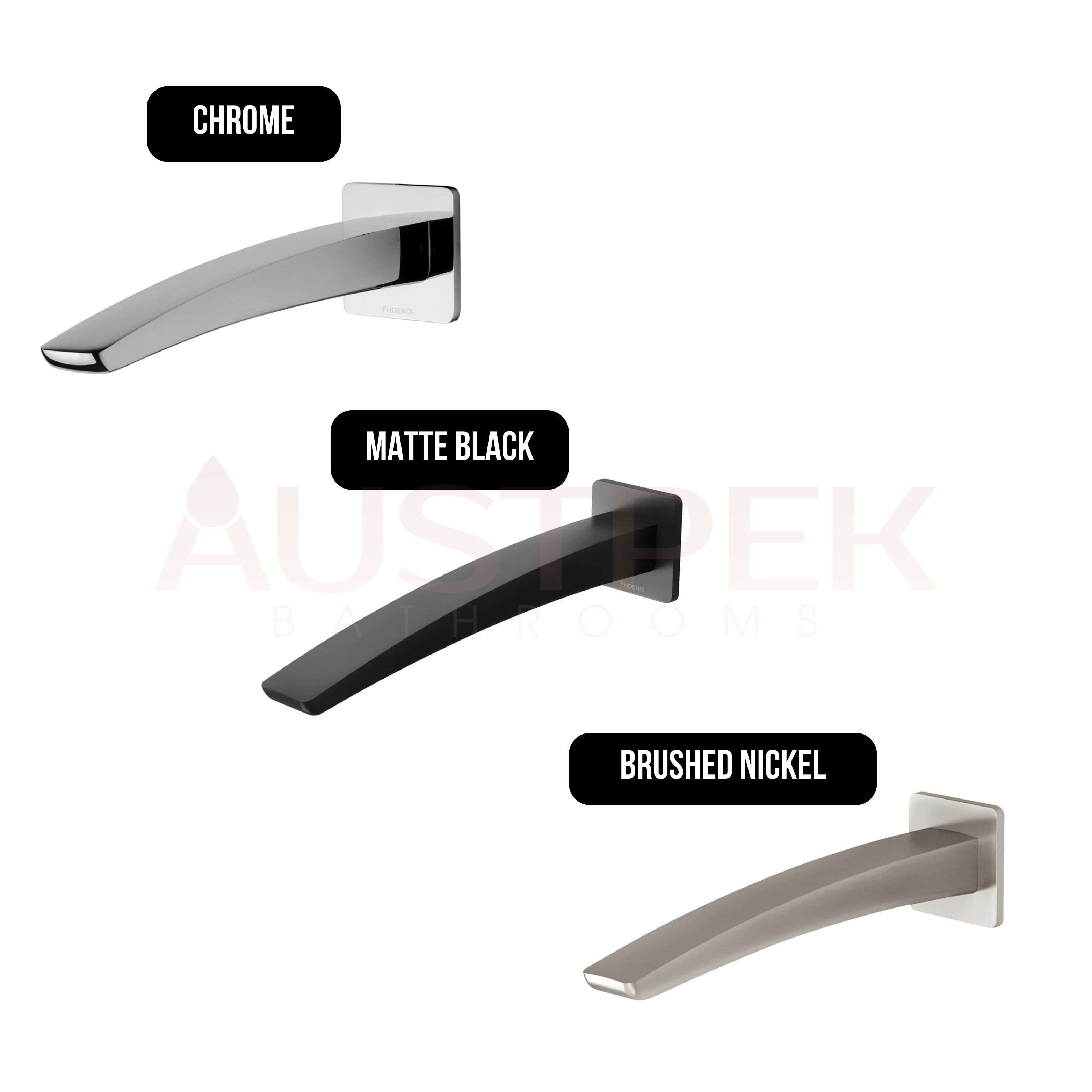PHOENIX RUSH WALL OUTLET 230MM MATTE BLACK