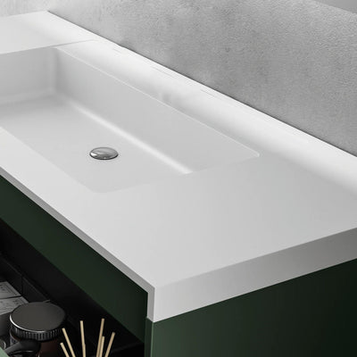 BELBAGNO RIMINI RAIN FOREST 1200MM SINGLE BOWL WALL HUNG VANITY AND BASIN