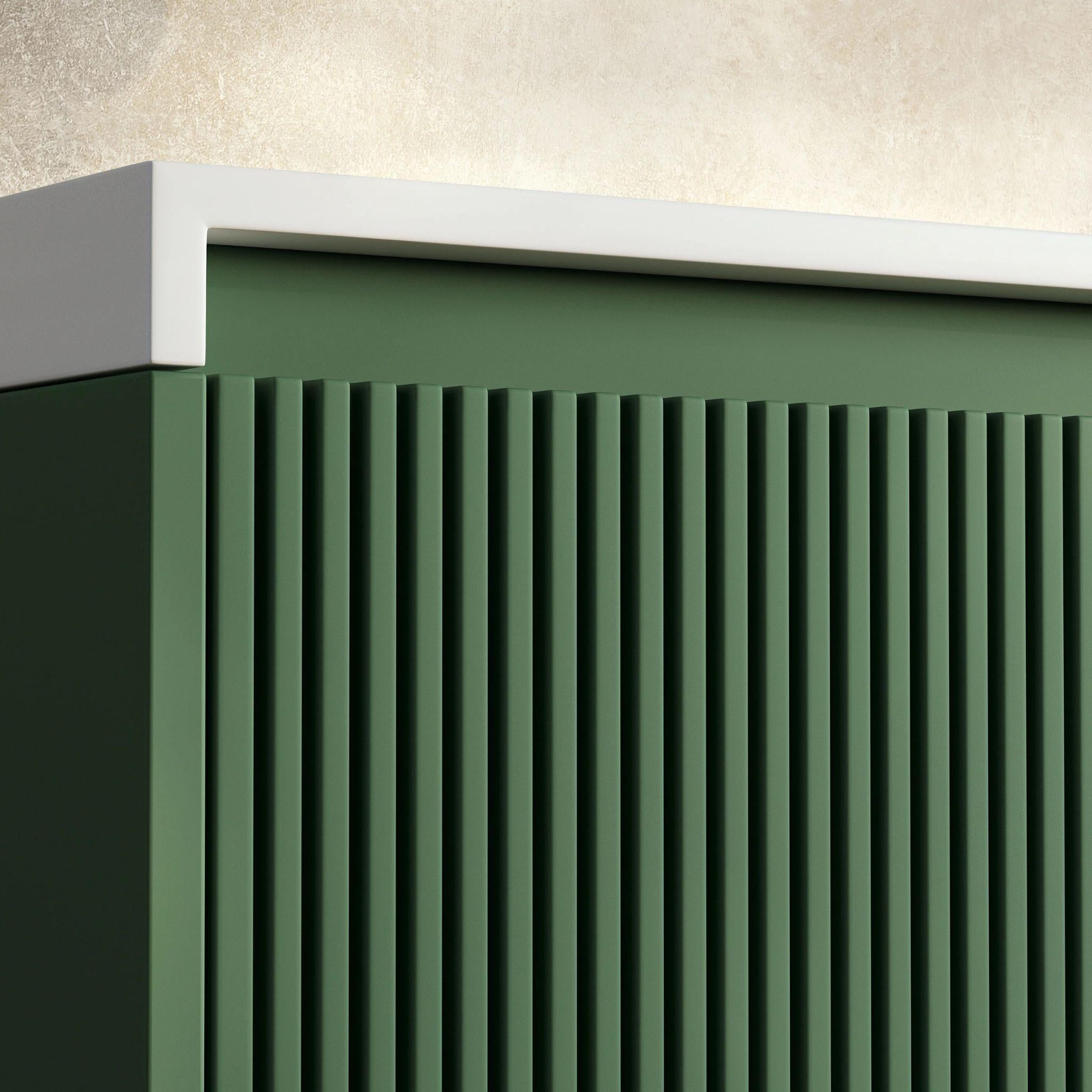 BELBAGNO RIMINI RAIN FOREST 1200MM SINGLE BOWL WALL HUNG VANITY AND BASIN