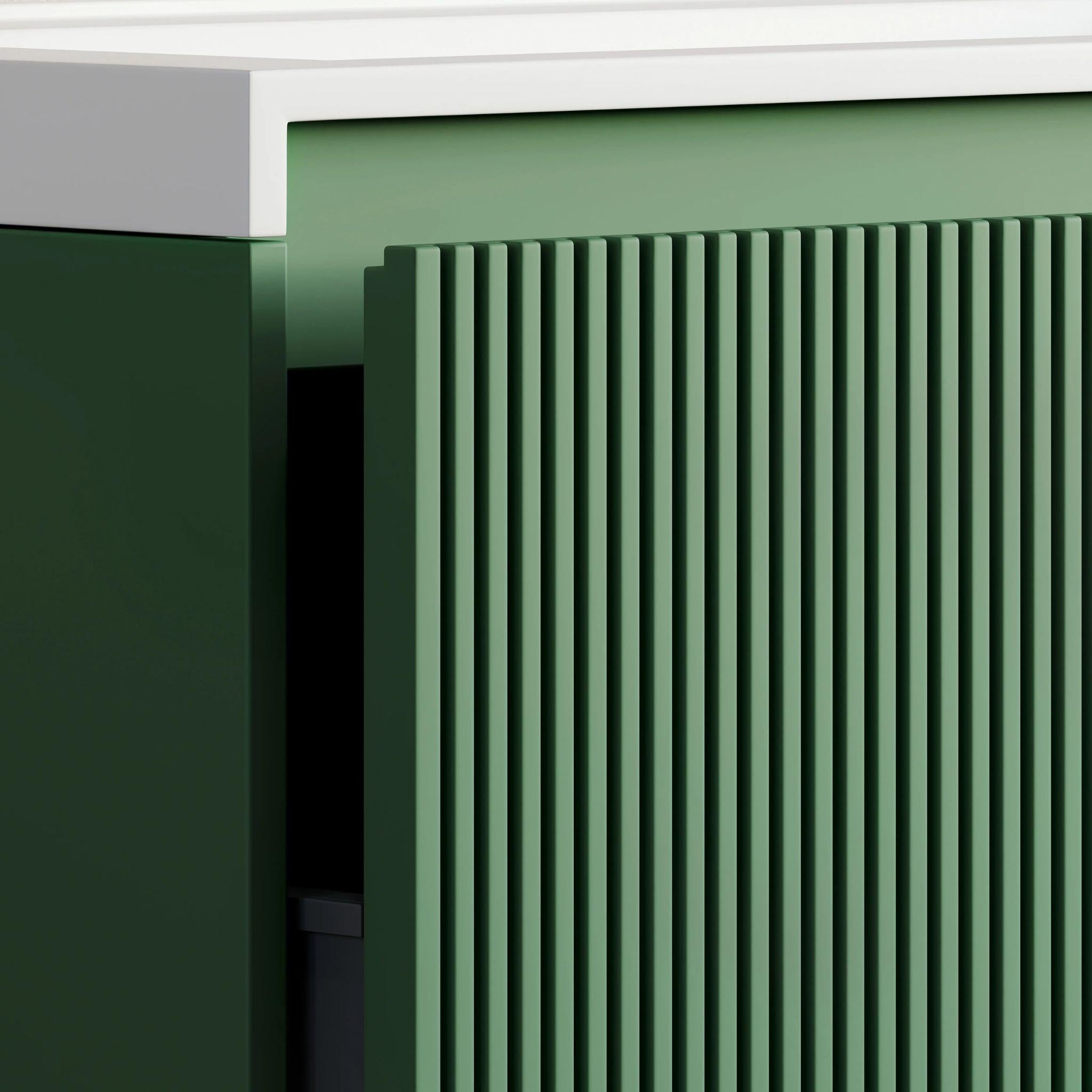 BELBAGNO RIMINI RAIN FOREST 1200MM SINGLE BOWL WALL HUNG VANITY AND BASIN