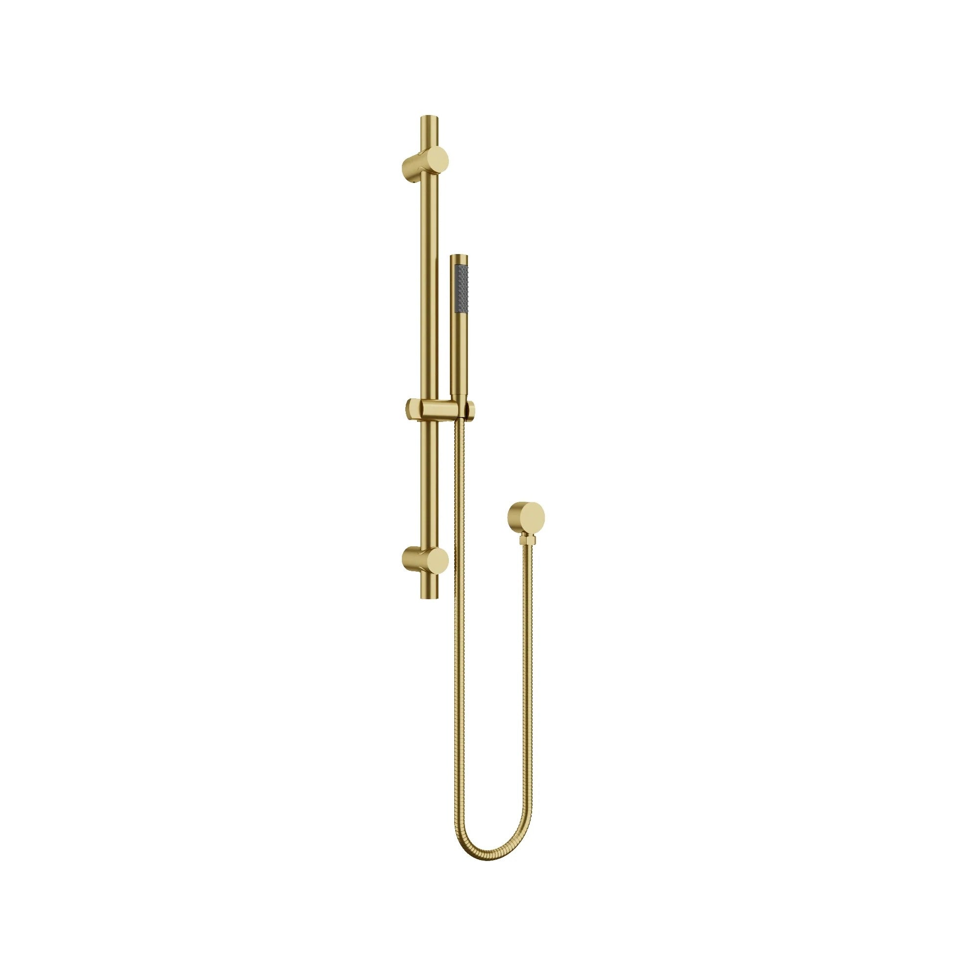 AMOZA HAND SHOWER ON RAIL 2 PACK BRUSHED GOLD