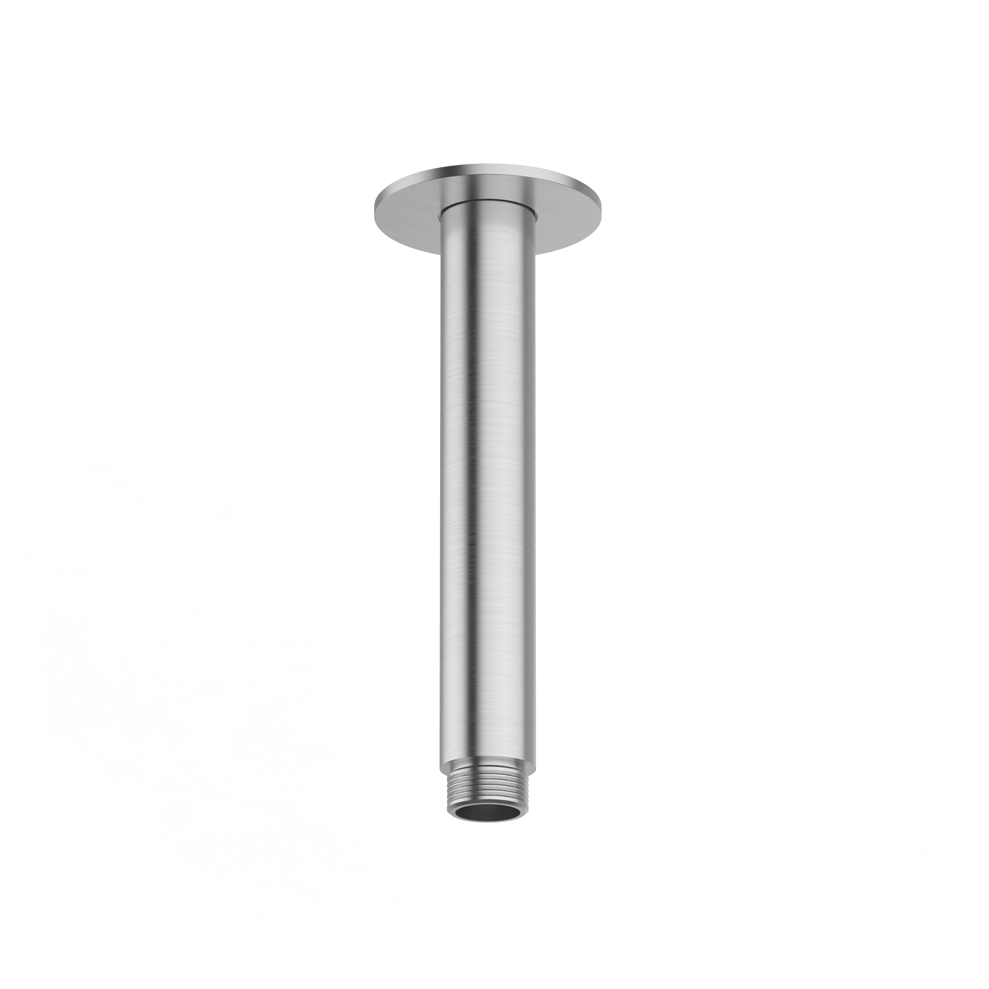 AMOZA CEILING SHOWER ARM 150MM BRUSHED STAINLESS STEEL