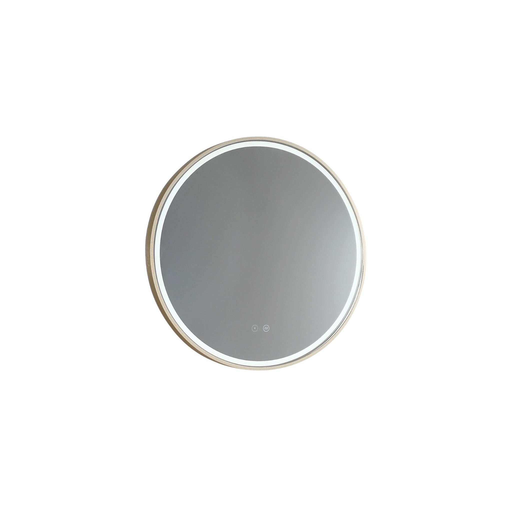 REMER SPHERE FRAMED LED MIRROR WITH DEMISTER CUSTOM COLOURS 600X600MM