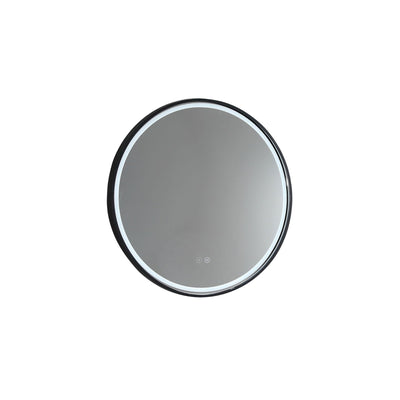 REMER SPHERE FRAMED LED MIRROR WITH DEMISTER CUSTOM COLOURS 600X600MM