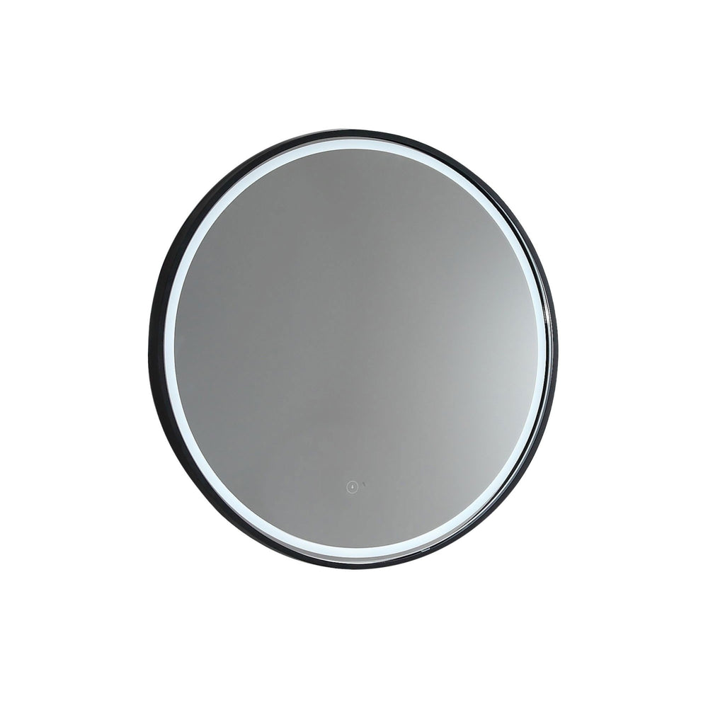 REMER SPHERE FRAMED LED MIRROR WITH PORTABLE MAGNIFIER CUSTOM COLOURS 800X800MM