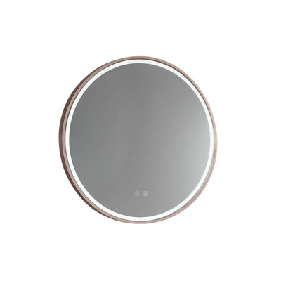 REMER SPHERE FRAMED LED MIRROR WITH DEMISTER CUSTOM COLOURS 800X800MM