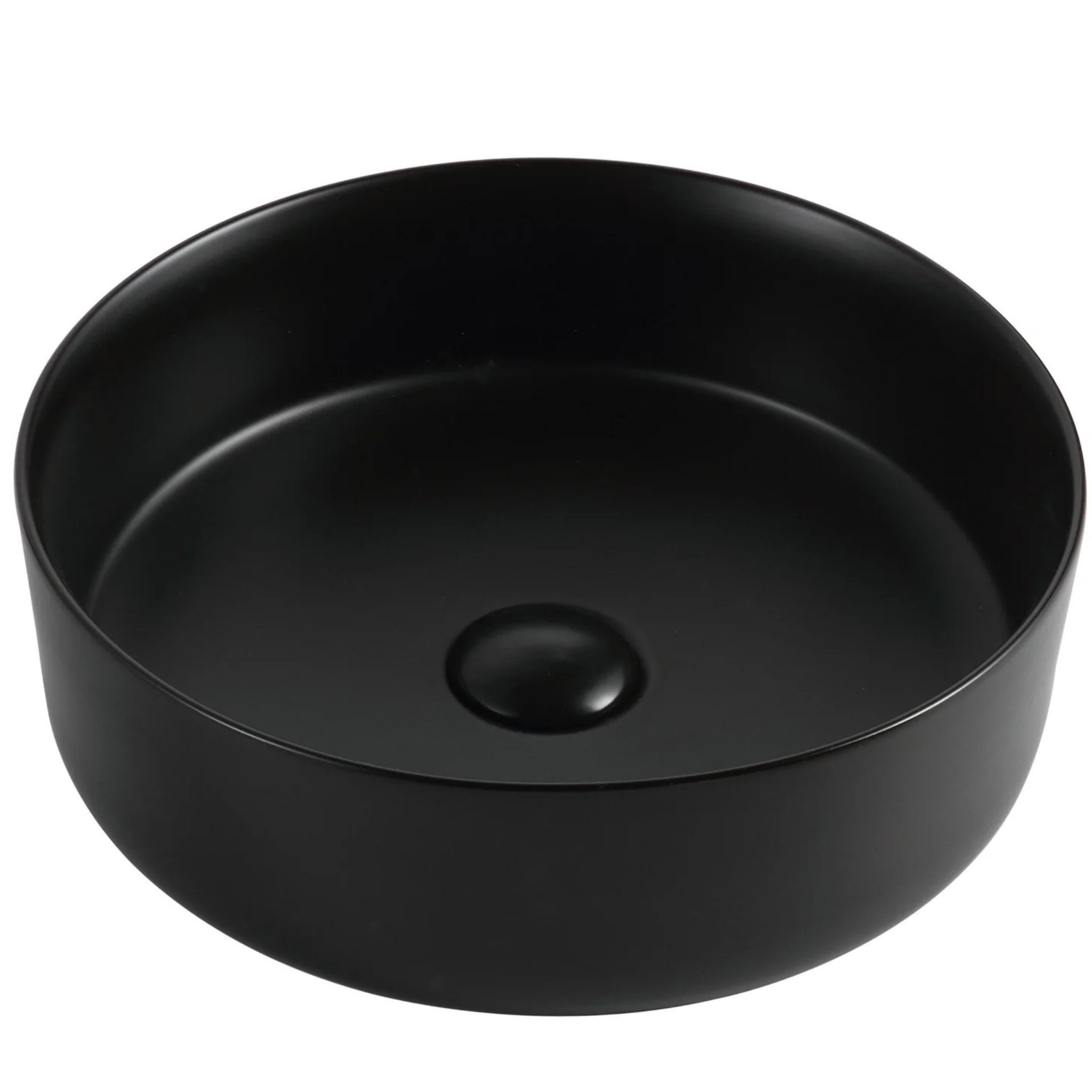 MERCIO SASSO ROUND ABOVE COUNTER MATTE BLACK 305MM