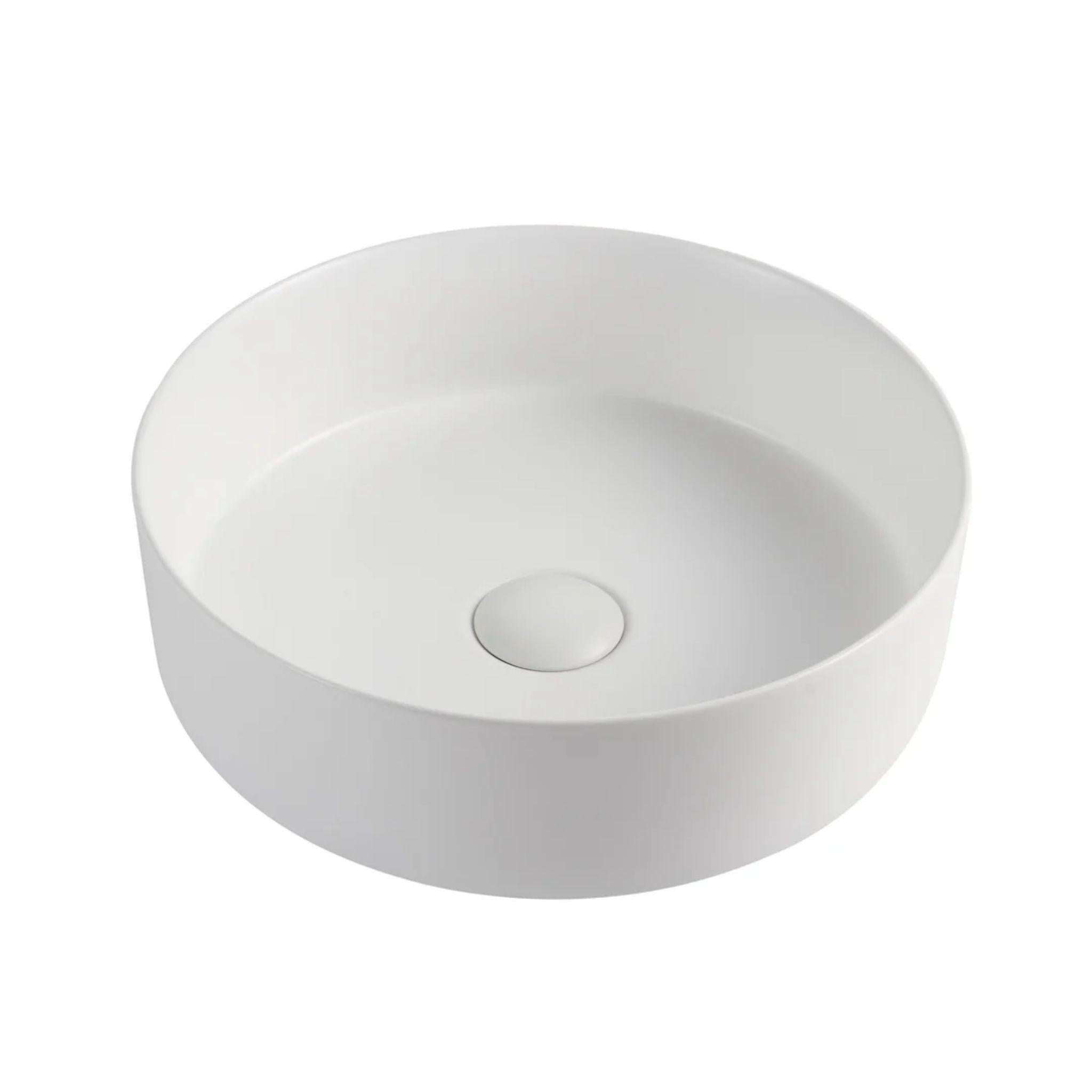 MERCIO SASSO ROUND ABOVE COUNTER BASIN MATTE WHITE 305MM