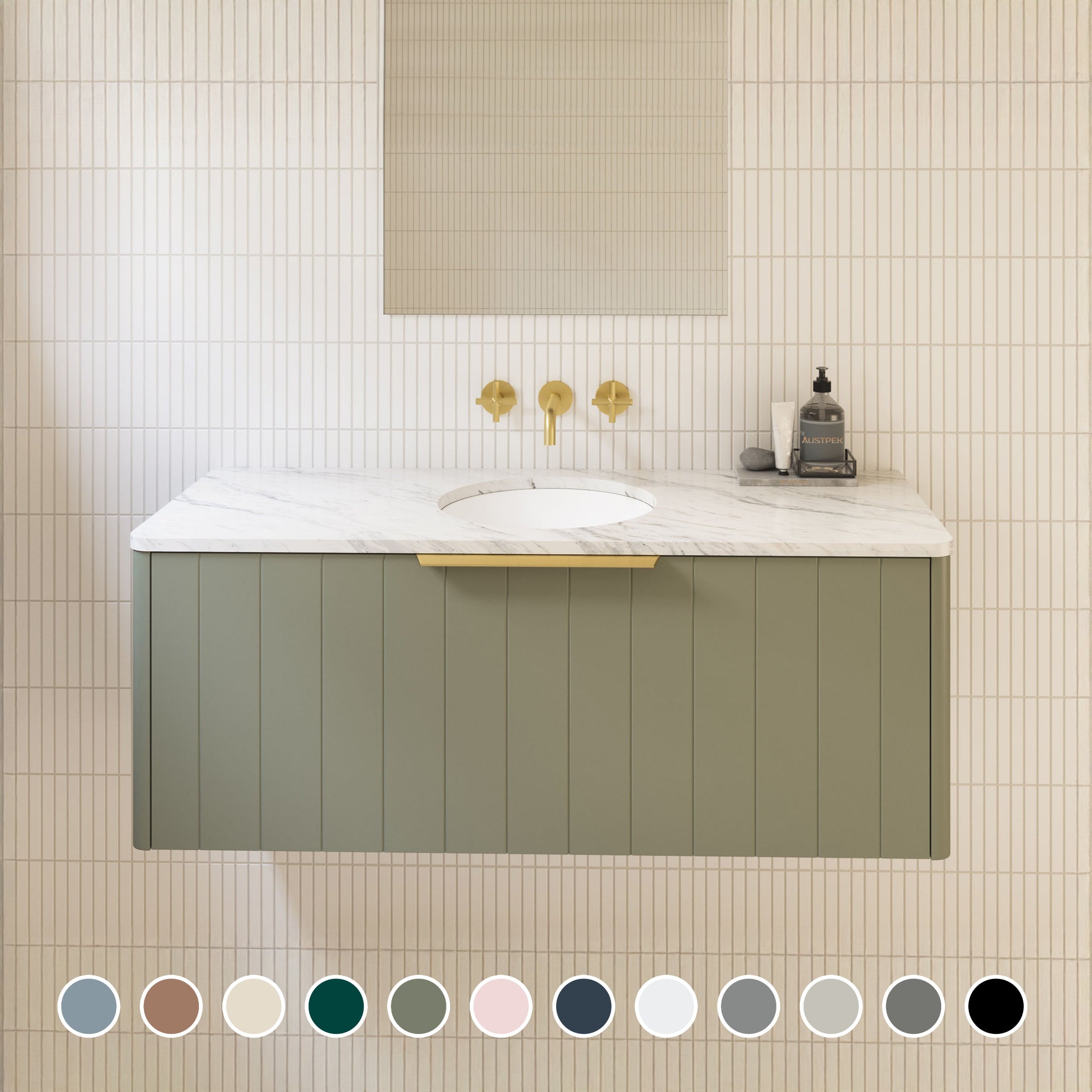 TIMBERLINE SABA CUSTOM WALL HUNG VANITY (ALL SIZING)