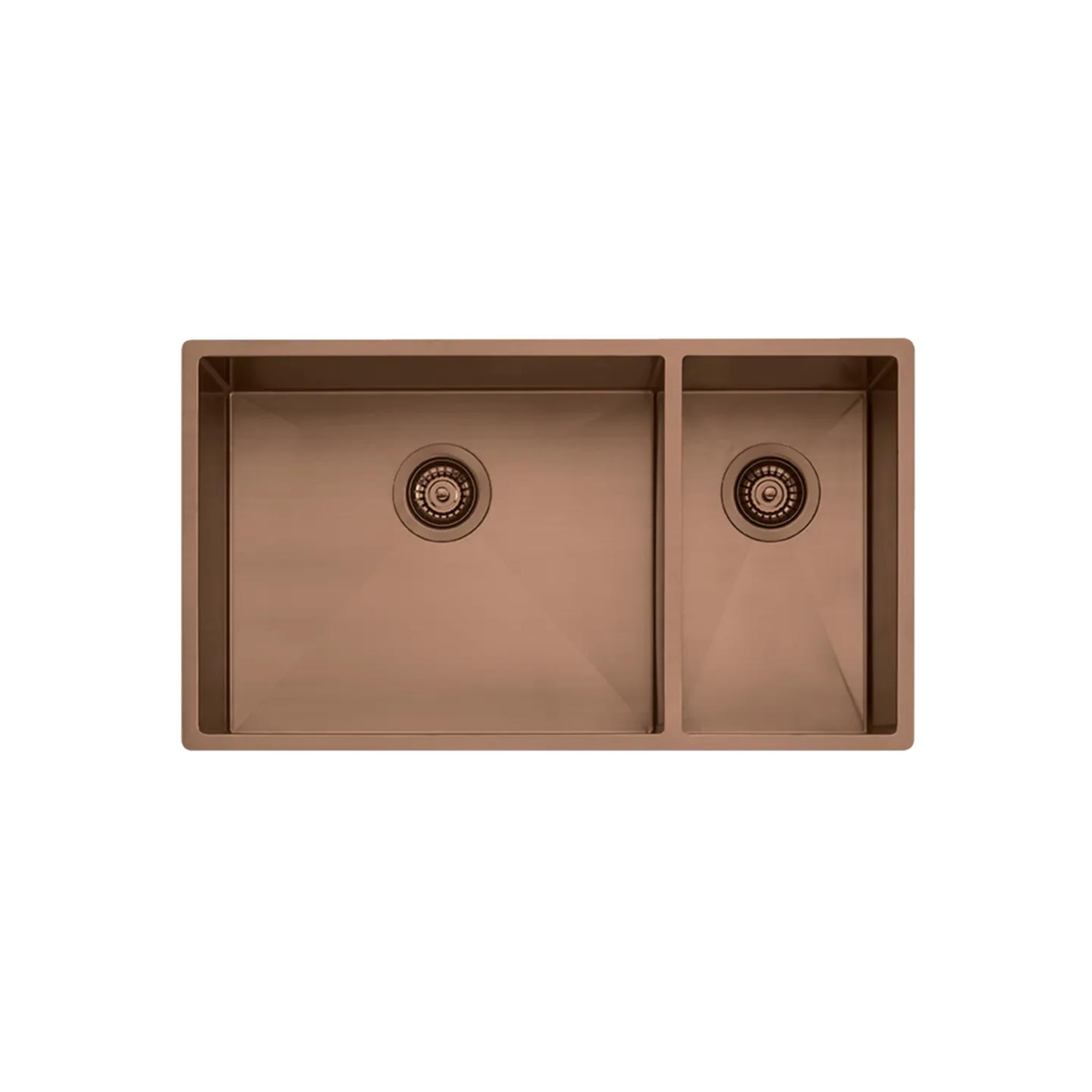 OLIVERI SPECTRA 1 & 1/2 BOWL KITCHEN SINK COPPER 790MM