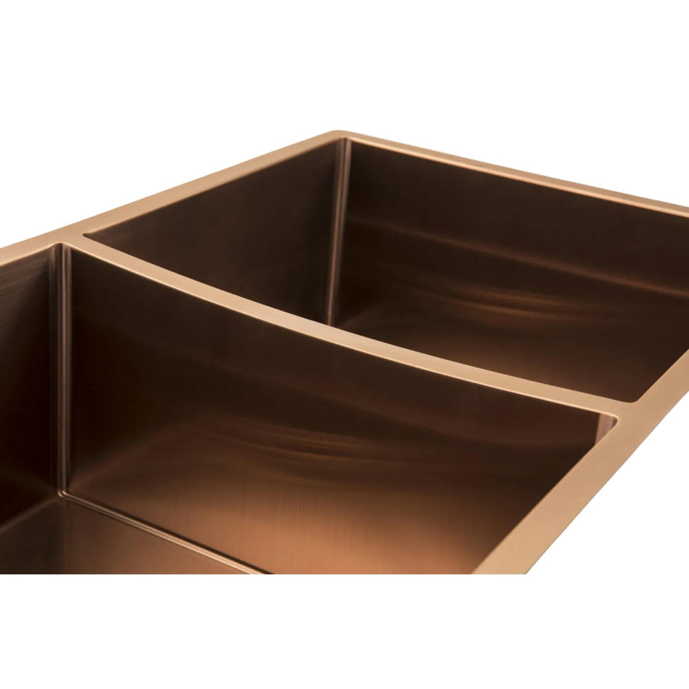 OLIVERI SPECTRA DOUBLE BOWL KITCHEN SINK COPPER 780MM