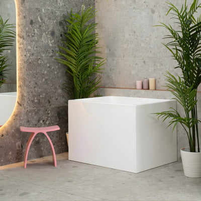 ENFLAIR HICUBE JAPANESE MULTI-FIT BATHTUB GLOSS WHITE (AVAILABLE IN 900MM AND 1000MM)