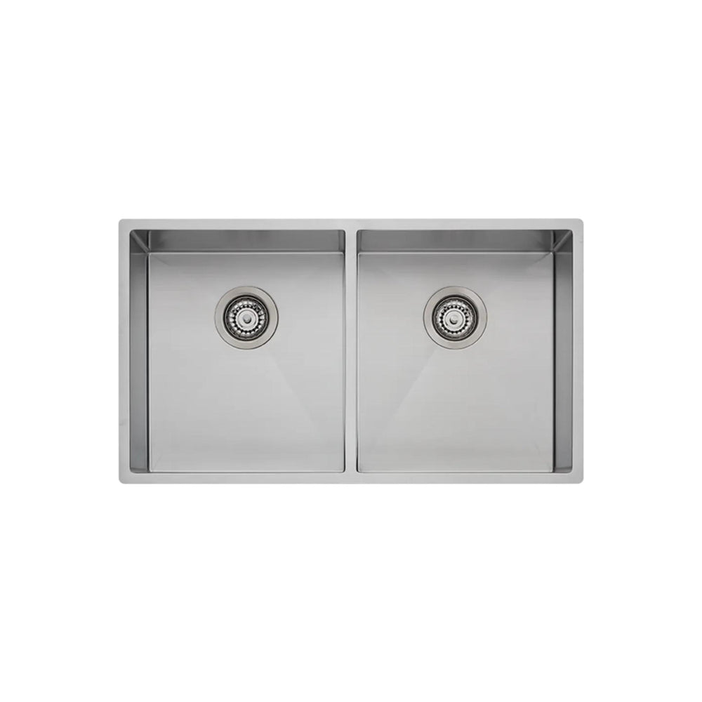 OLIVERI SPECTRA DOUBLE BOWL KITCHEN SINK GUNMETAL 780MM