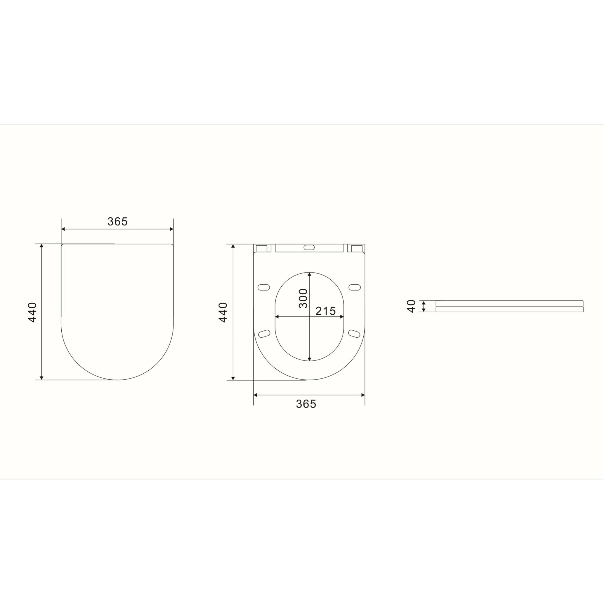 POSEIDON AVIS RIMLESS WALL-FACED TOILET PAN MATTE WHITE
