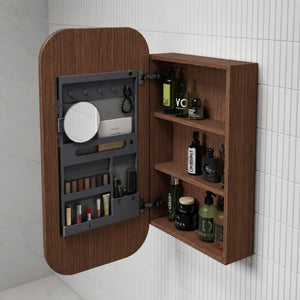 AULIC VIENNA WALNUT SHAVING CABINET 450X900MM