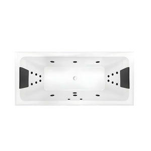 DECINA SAN DIEGO INSET DOLCE VITA SPA BATH GLOSS WHITE 1790MM WITH 18-JETS